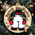 Funny Naughty Santa Christmas Ornament
