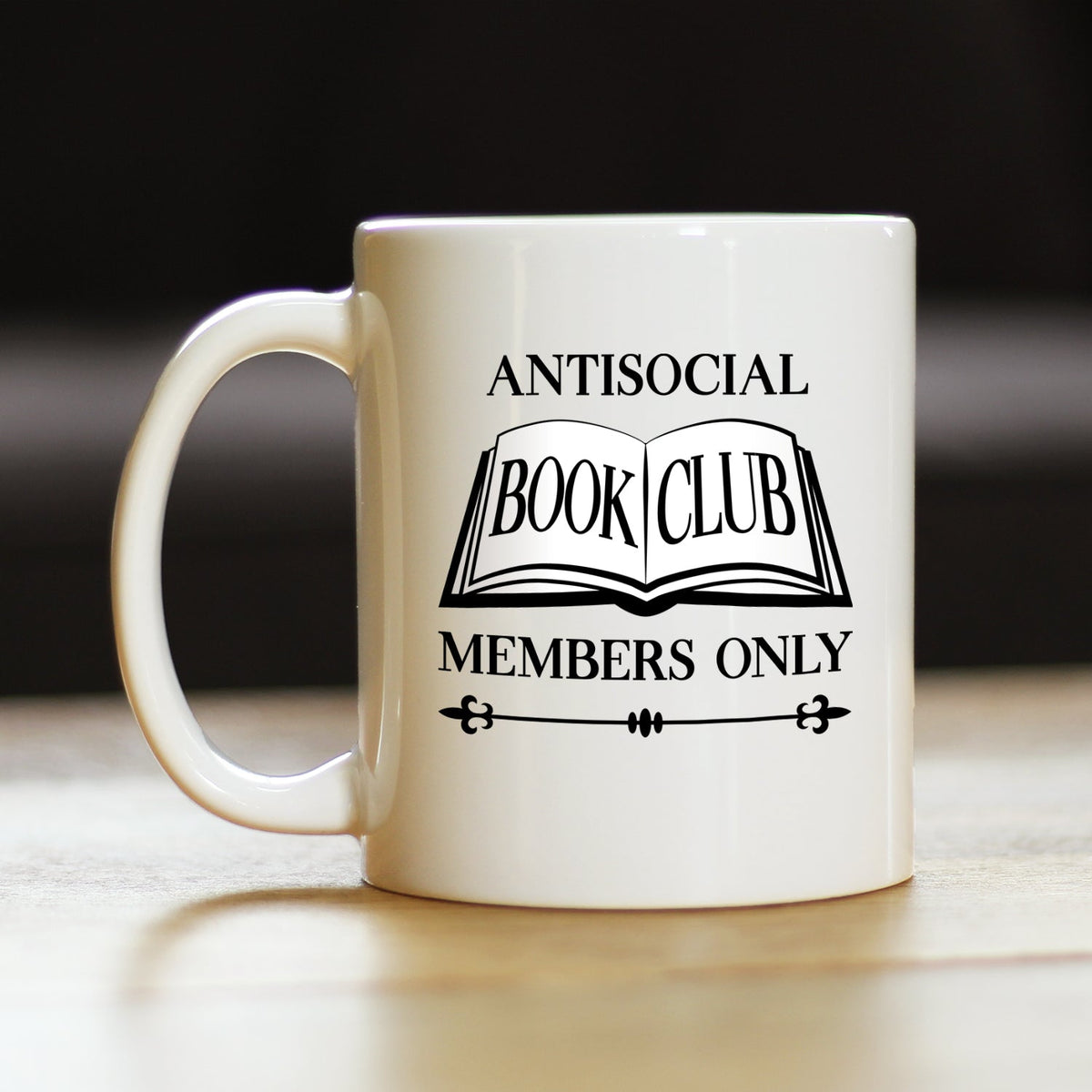 Antisocial Book Club Funny Coffee Mug