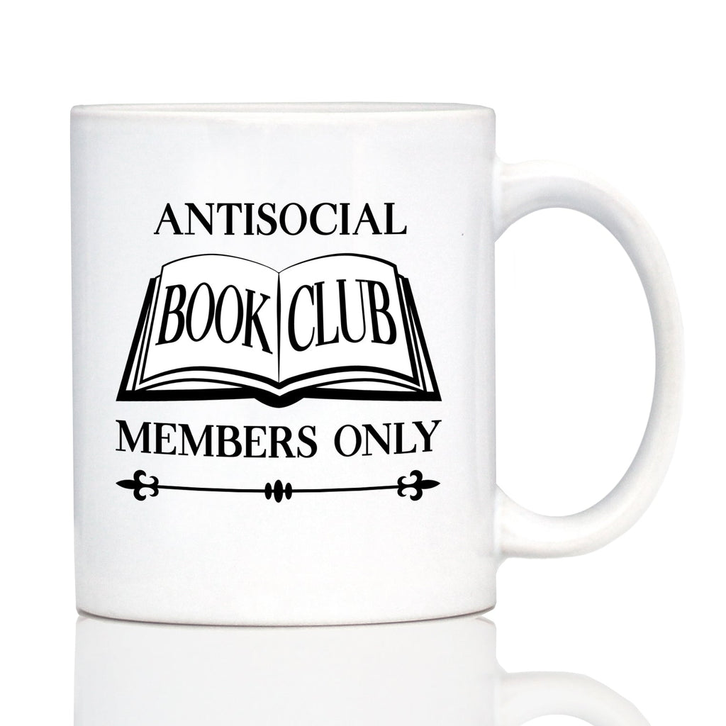 Antisocial Book Club Funny Coffee Mug