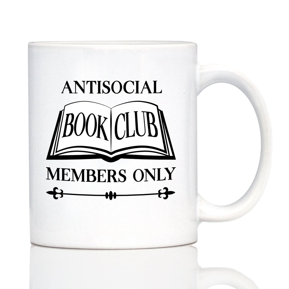 Antisocial Book Club Funny Coffee Mug