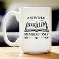 Antisocial Book Club Funny Coffee Mug
