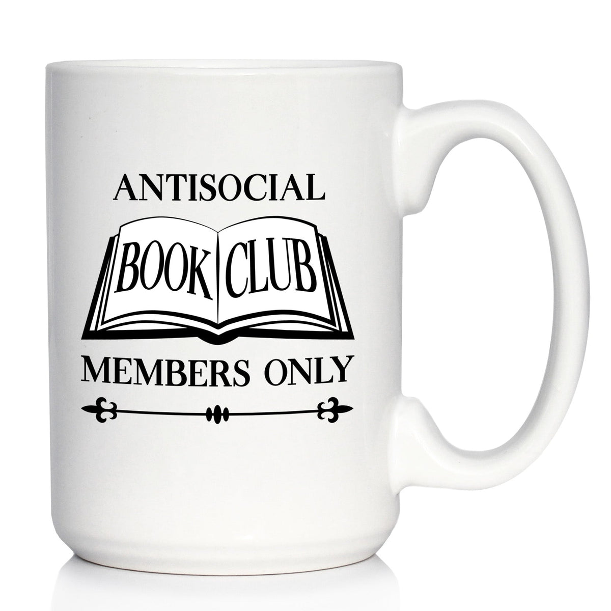 Antisocial Book Club Funny Coffee Mug