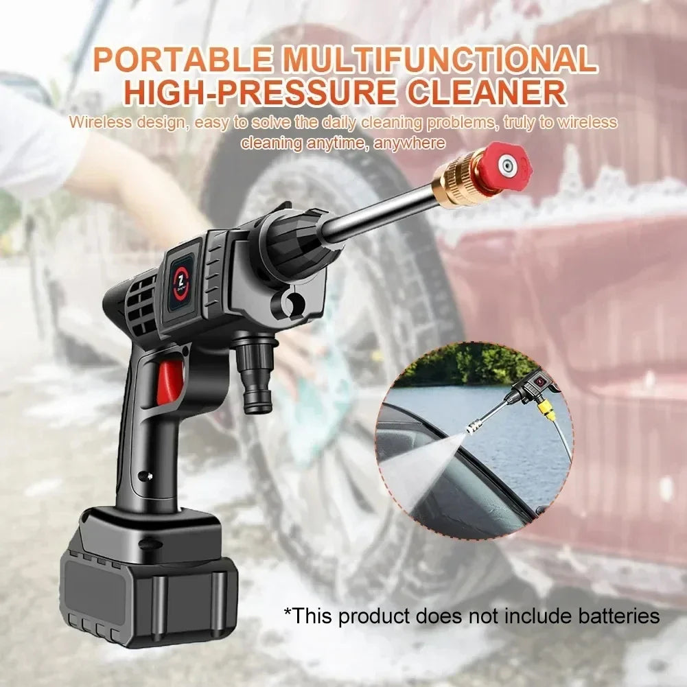 Cordless High-Pressure Car Washer with Foam Generator – Portable Spray Gun