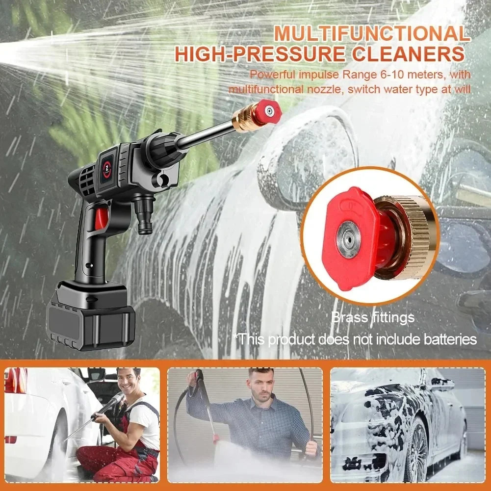 Cordless High-Pressure Car Washer with Foam Generator – Portable Spray Gun