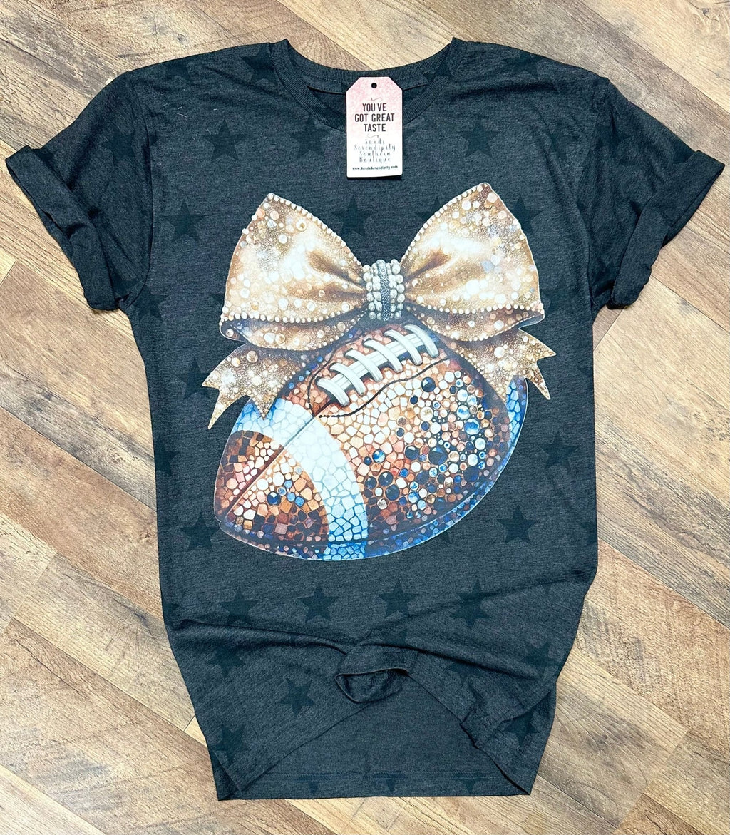 Football & Glitter | Fall Vibes Graphic T-Shirt